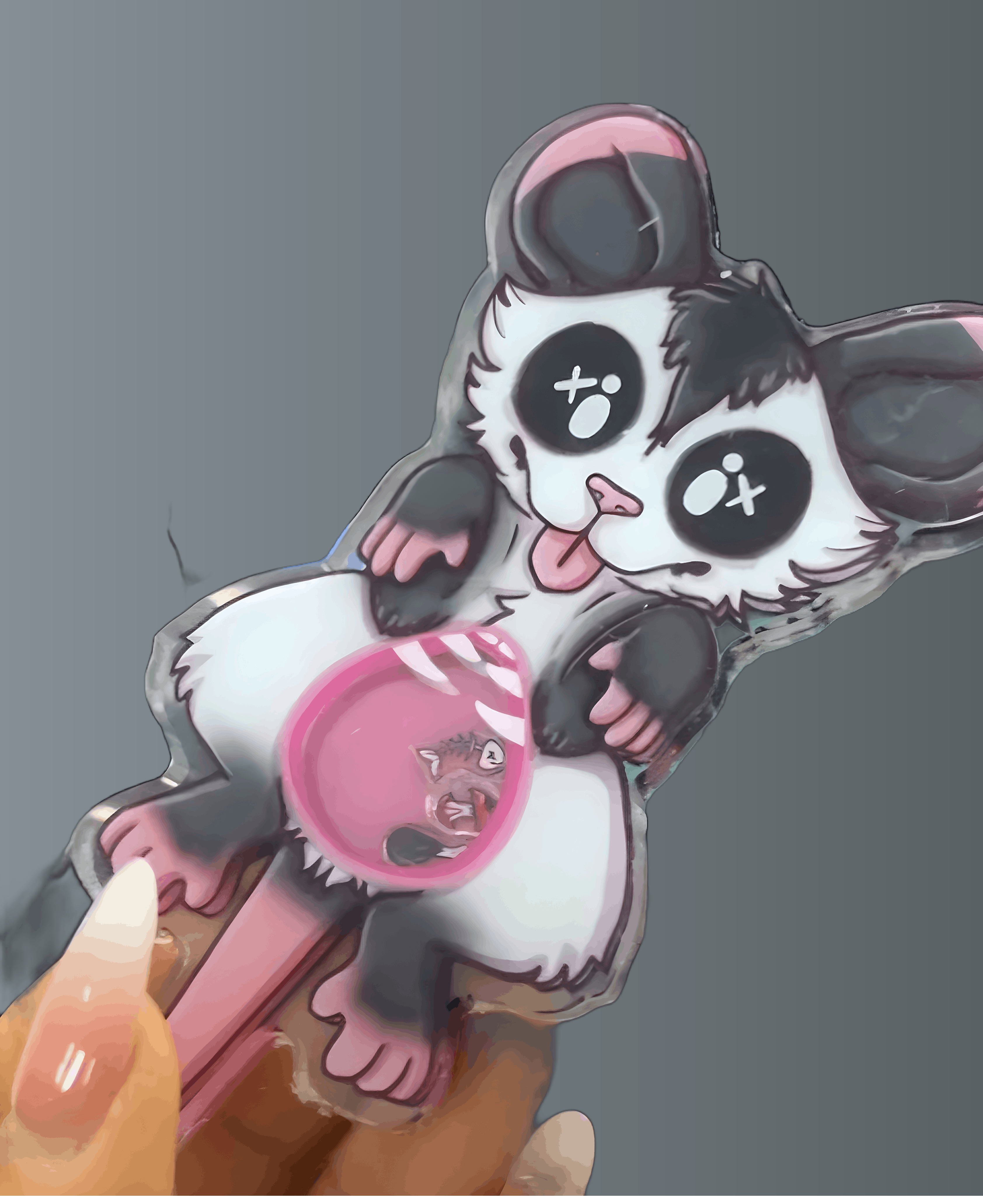Possum Keychain Shaker
