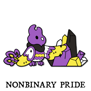 PIN - Blaze in Nonbinary Pride