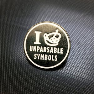 BONUS PIN: Unparsable Symbols