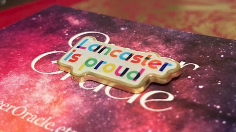 'Lancaster is proud' eco resin pins