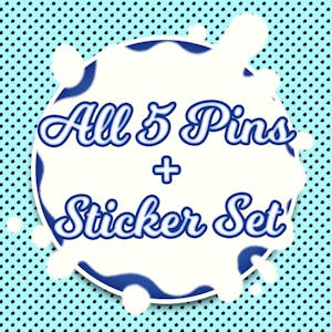 All 5 Pins + Sticker Set - Save $20!