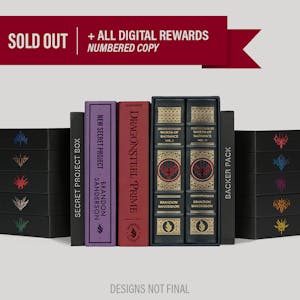 Numbered Words of Radiance Leatherbound + 10 Radiant Packs + 1 Backer Pack + Books