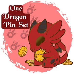 Additional Dragon Enamel Pin Set