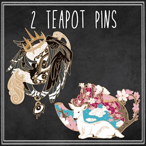 2 Tea Pot (Regular) Pins
