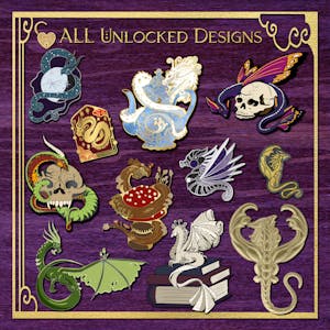 All-in Gilded Dragon pins (10+ PINS)
