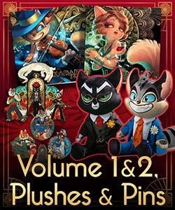 Volumes 1 and 2, Plushes and Pins