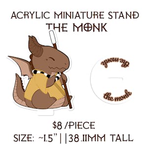 Acrylic Miniature Stand || The Monk