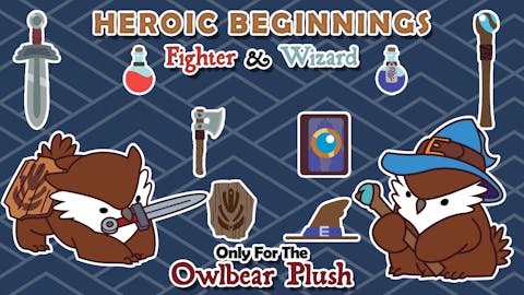 Heroic Beginnings: Fighter & Wizard Owlbear Accessories
