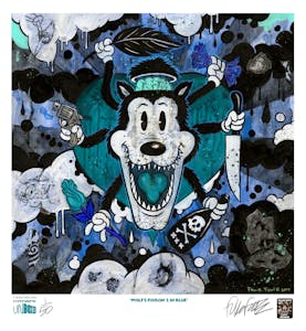 WOLF'S POISON 2 IN BLUE 13X12 PRINT NTWRK EXCLUSIVE by Frank Forte