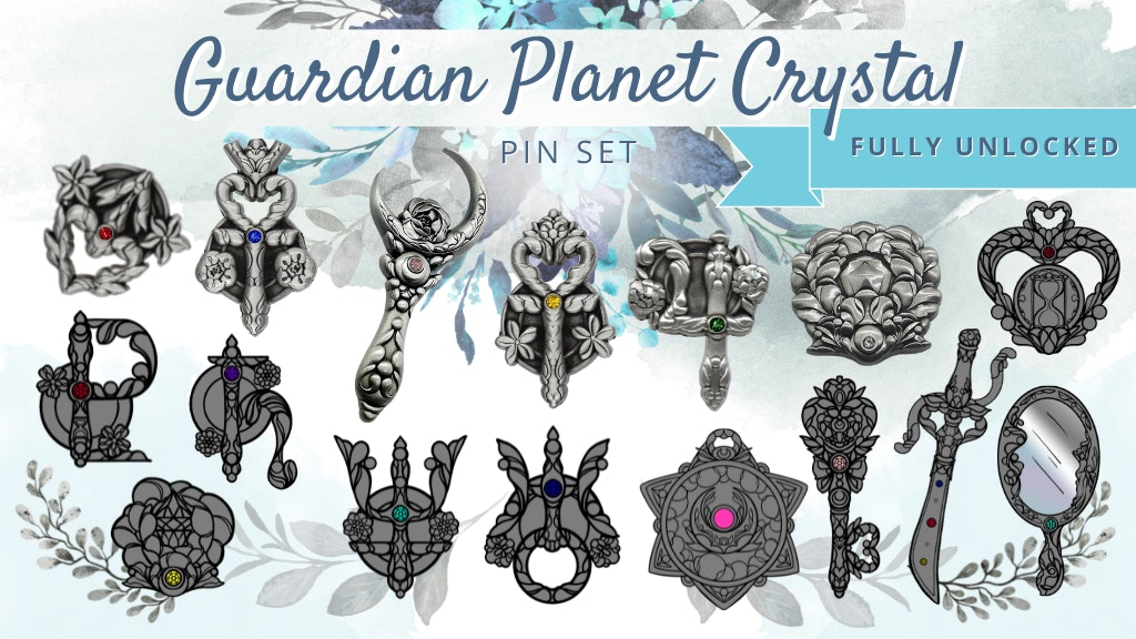 Guardian Planet Crystal Pin Set Updates - BackerKit