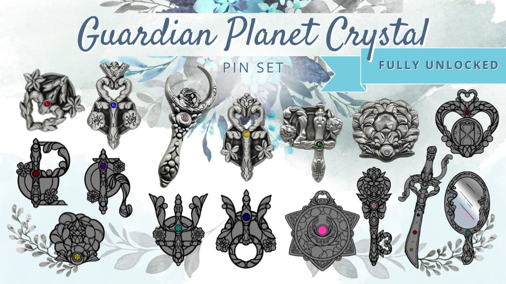 Guardian Planet Crystal Pin Set