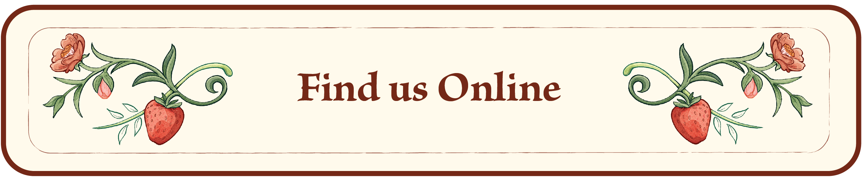 Find us online