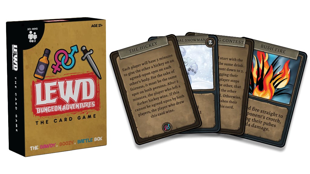 Card Game + Dice Lewd Dungeon Adventures The Card Game BackerKit