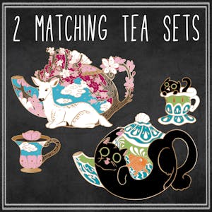 2 Matching Tea Sets