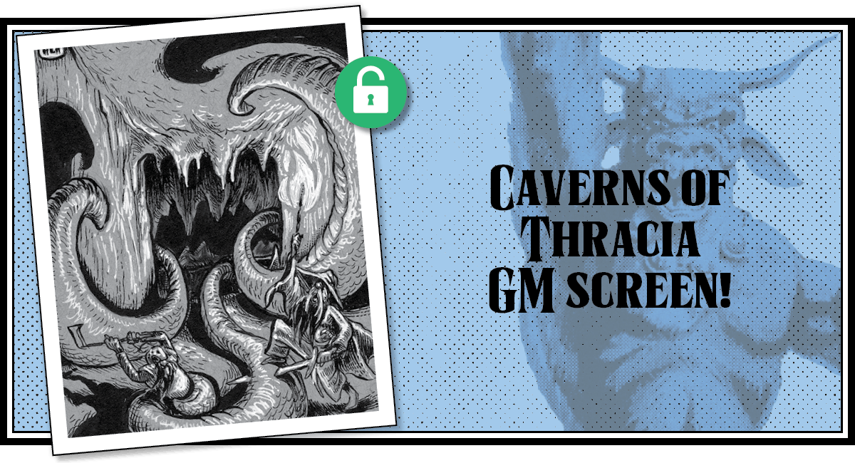 Caverns of Thracia GM screen!