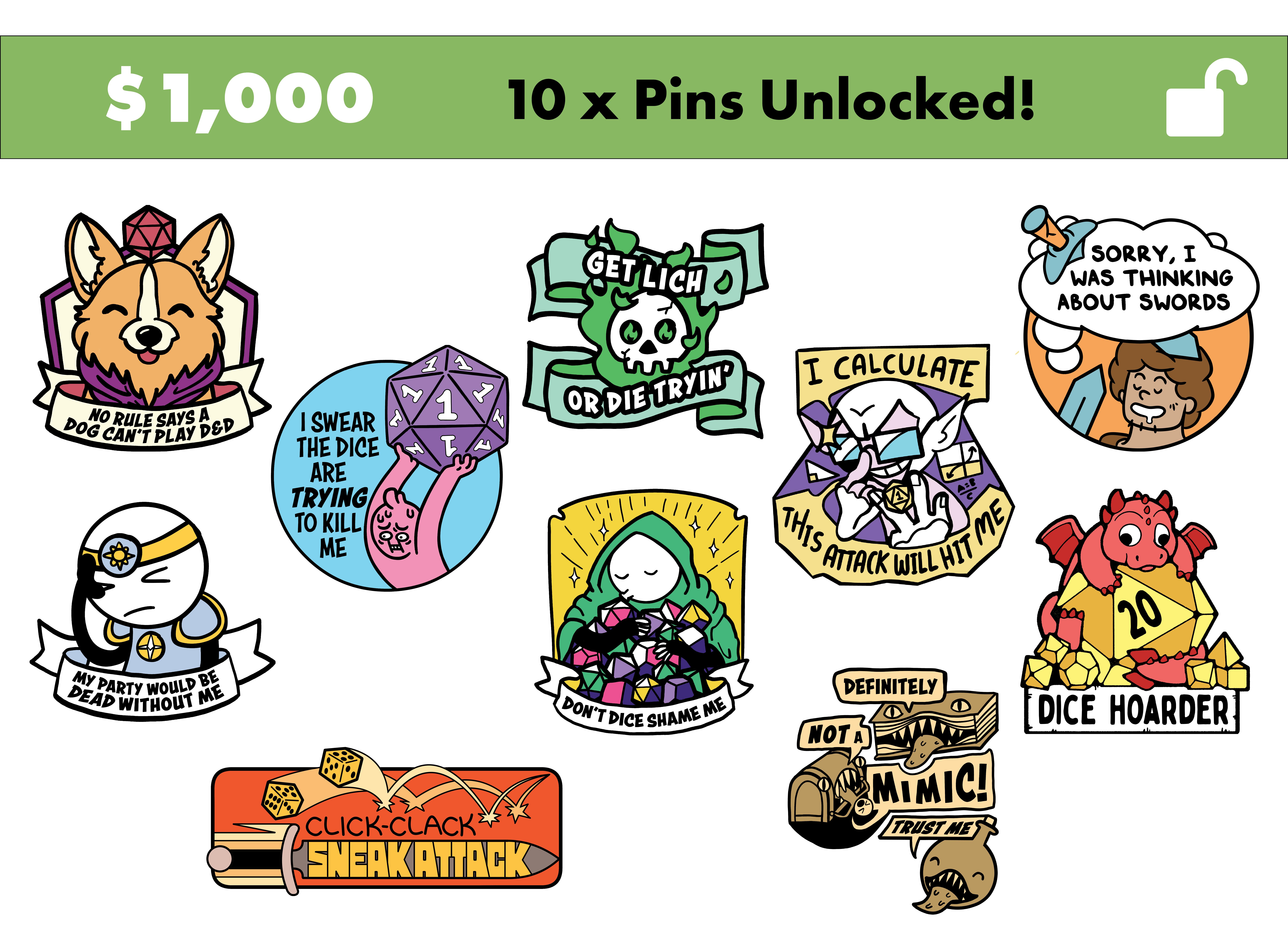 Unlock First 10 Pins