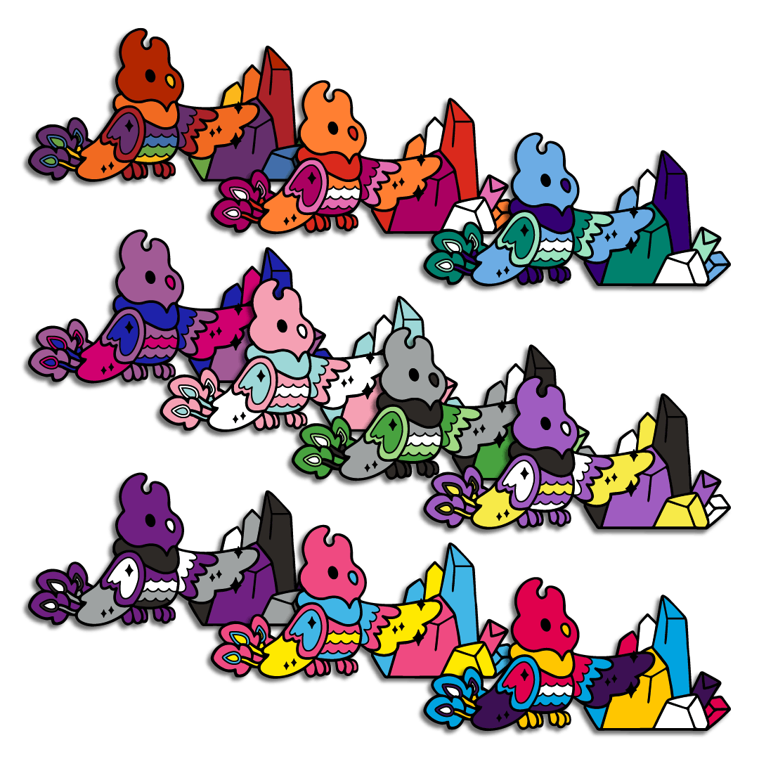 Blaze the Phoenix Pride Variants