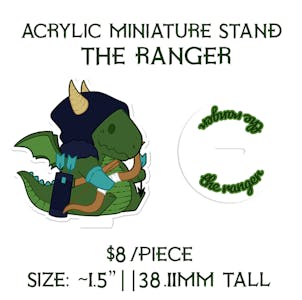 Acrylic Miniature Stand || The Ranger