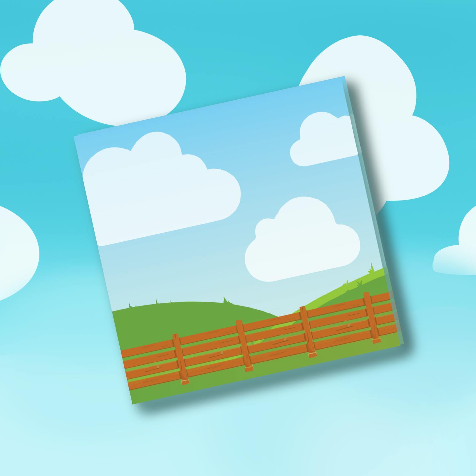 Farm Friends 3x3 Inch Sticky Notes