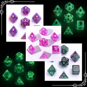 Wyrmforged Rollers - whimsical plastic dice sets