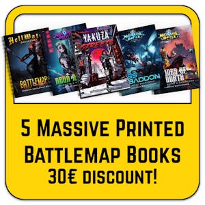 All In: 5 Massive Printed Battlemap Books of your choice - Special Deal: 30€ discount!