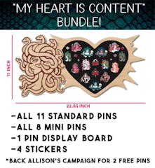 "MY HEART IS NOW CONTENT" Full set bundle! <3