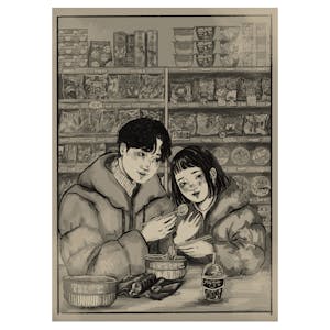 Ramyeon Shop original artwork print by Noemi Sciutto 