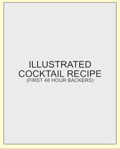 STICKER: Illustrated Cocktail Recipe