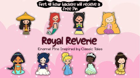 Royal Reverie: Enamel Pins Inspired by Classic Tales