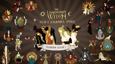 The Enchanted Realm: 22 Majestic Witch Pins - THE LEGENDARY WITCH PIN(s)