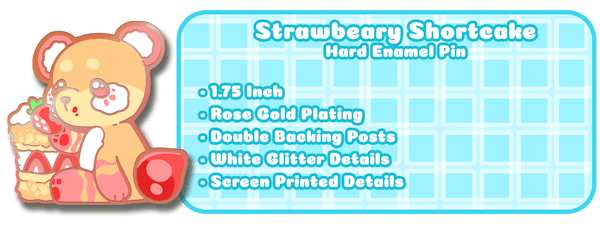 Strawbeary Shortcake Enamel Pin