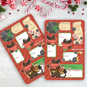 One Pack of 2 Sticker Sheets/Gift Tags