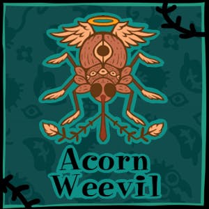 Angelic Acorn Weevil Enamel Pin