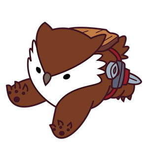 Bounding Owlbear Fighter Pin (017)