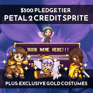 Petal 2 Style Credits Sprite + Gold Character Palette