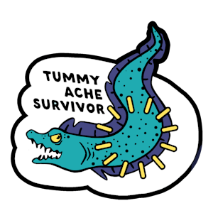 "Tummy Ache Survivor" Enamel Pin