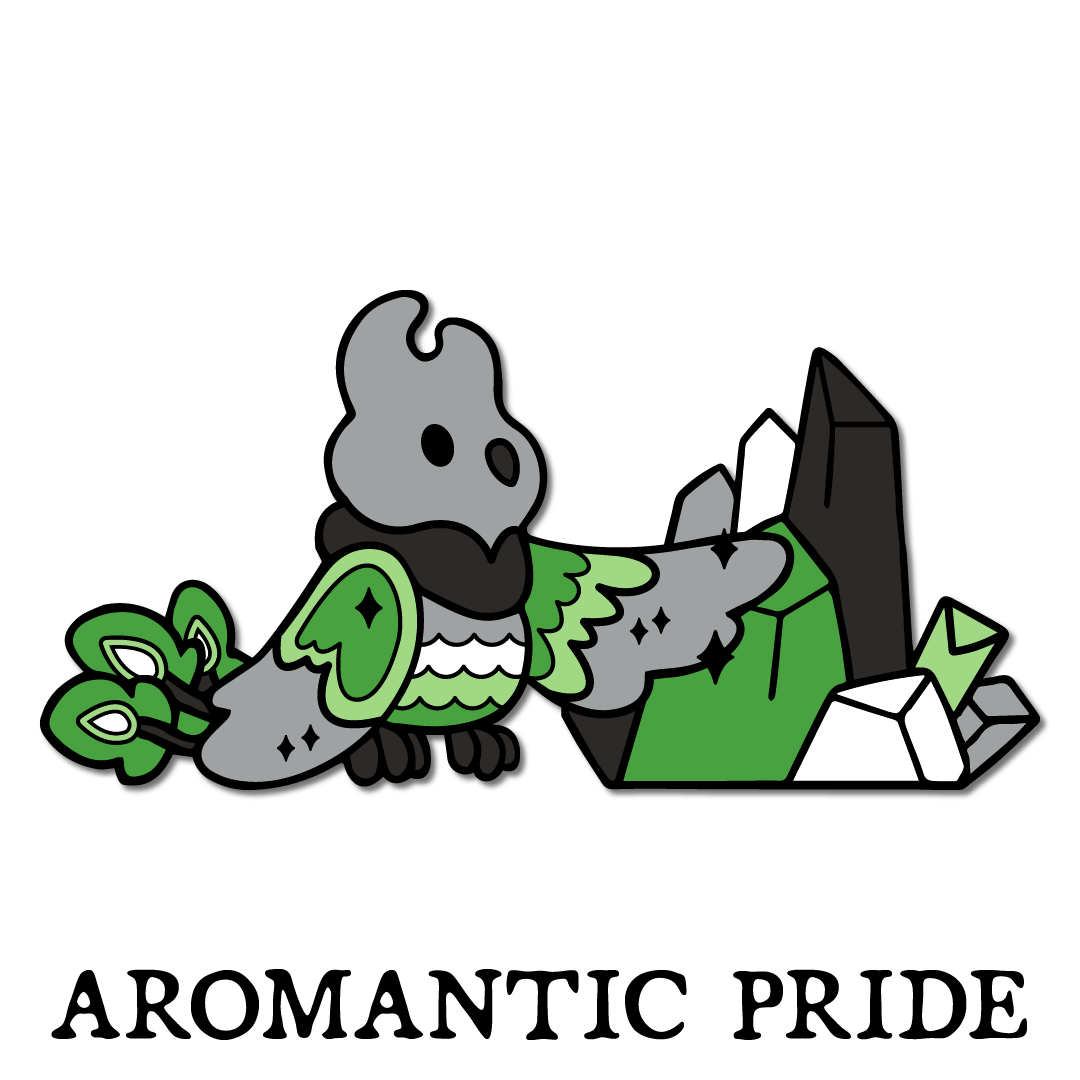 PIN - Blaze in Aromantic Pride