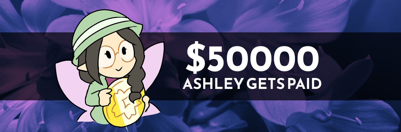 Ashley gets paid!