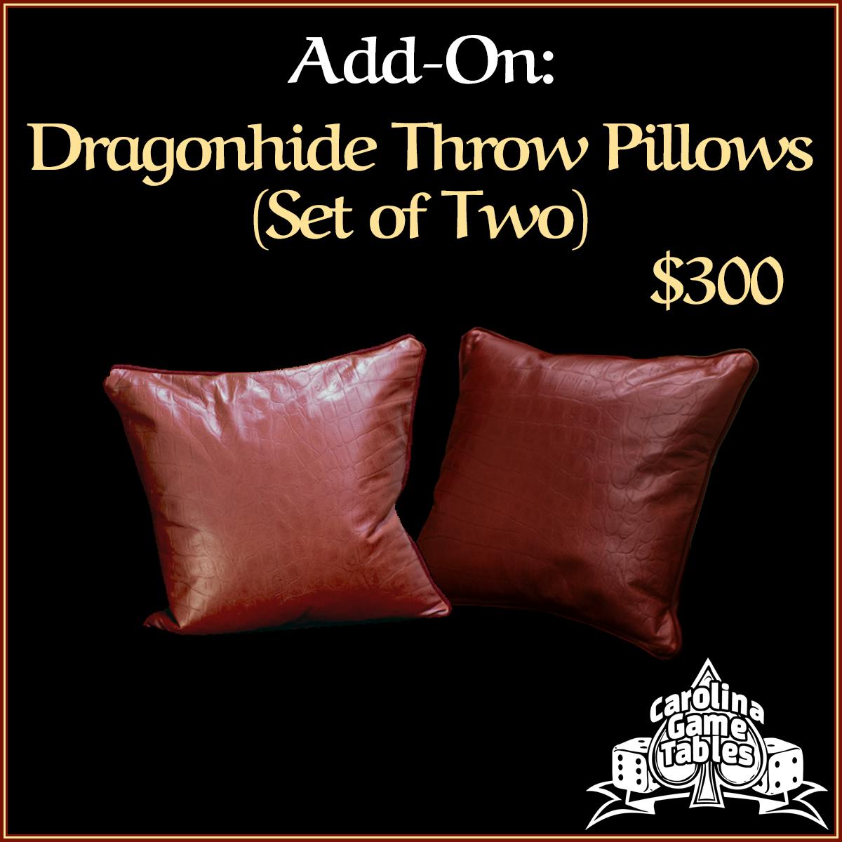Dragonhide Throw Pillows (Set of Two)
