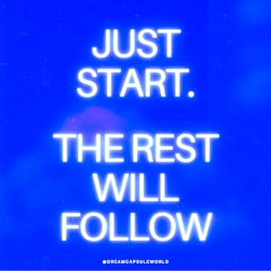 "just start" (Digital Wall Print)