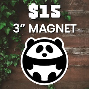 3" Panda Magnet