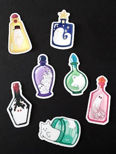 Bottled Ghosts Sticker