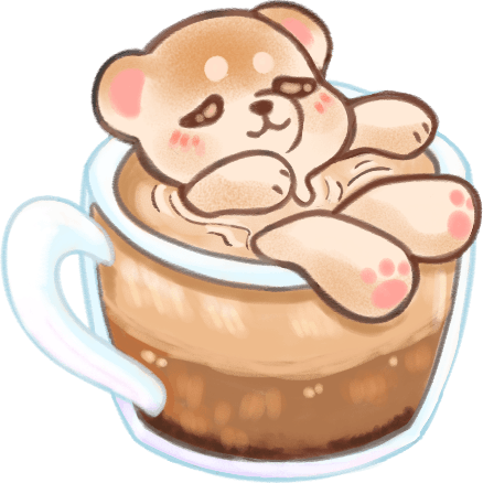Latte Acrylic Charm