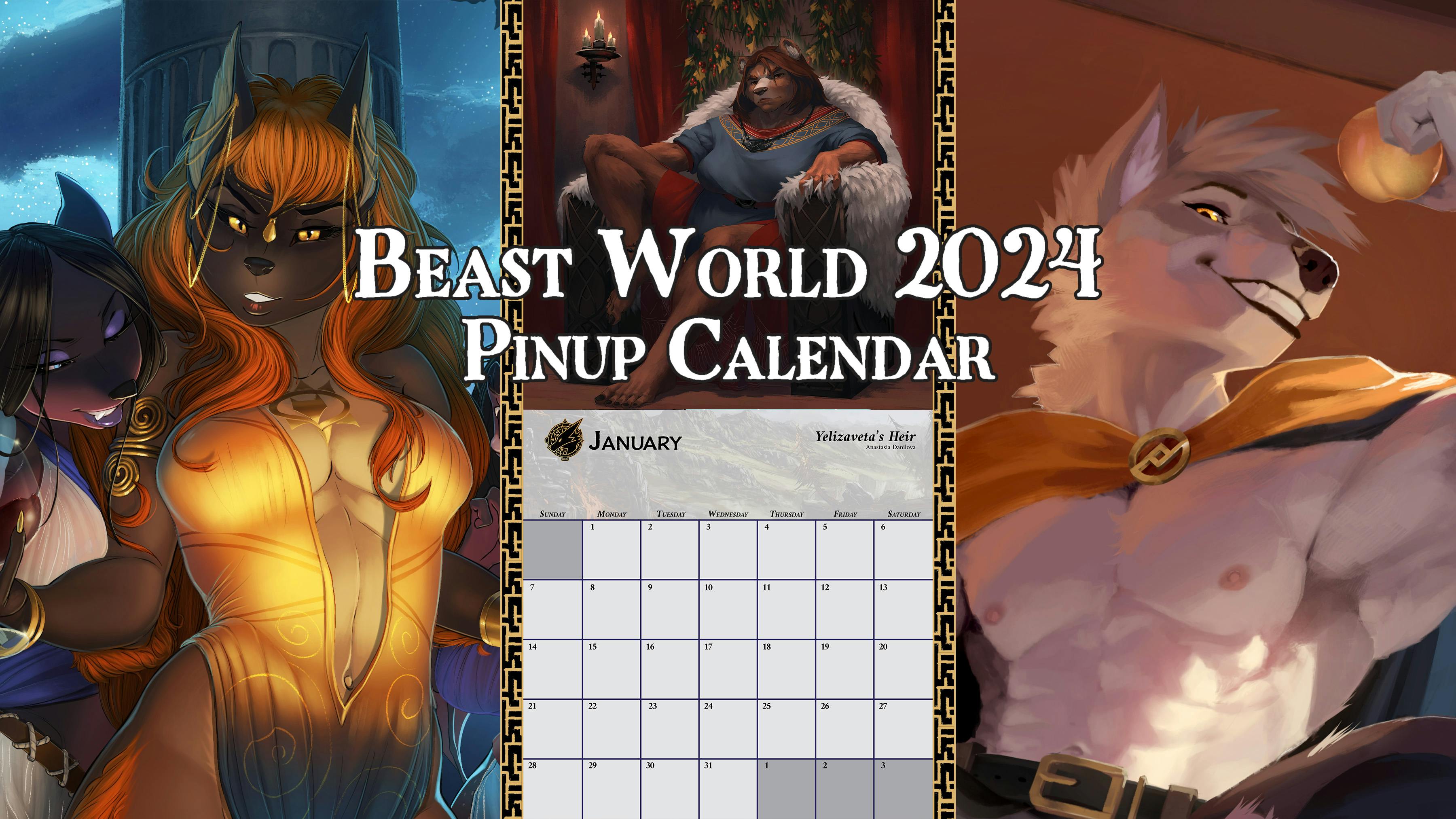 Beast World 2024 Pinup Calendar