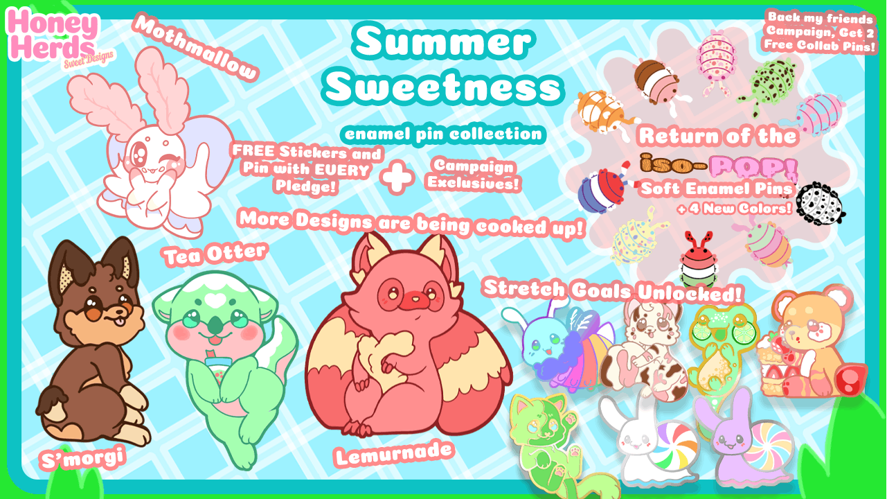 Summer Sweetness Enamel Pin Collection