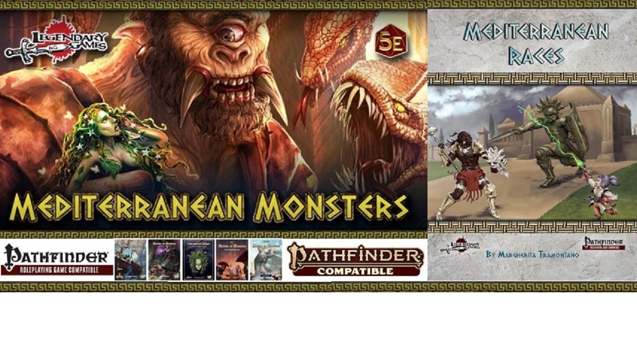 Greek Mythology, Monsters, & More for 5E, PF1, & PF2