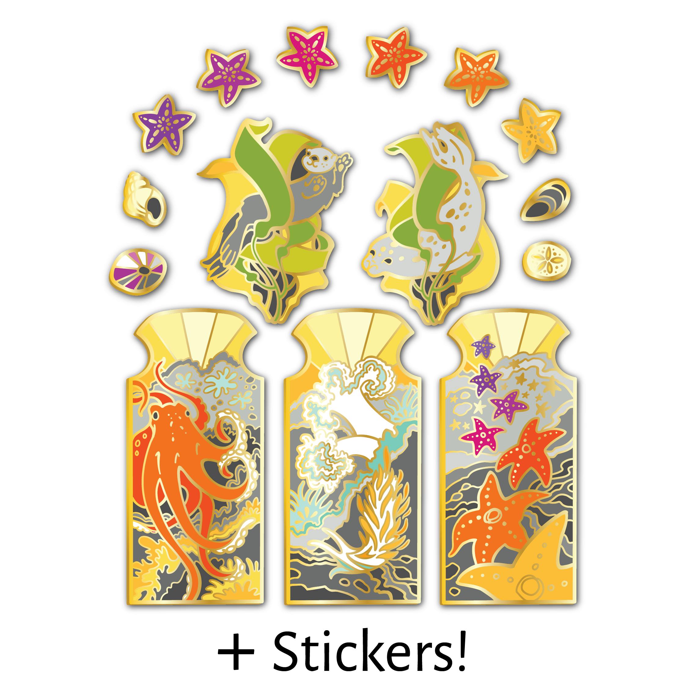 Tidal Treasures Pin & Sticker Bundle