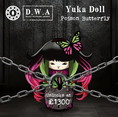 Yuka: The Poison Butterfly Doll Metal Pin