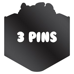 3x Enamel Pins