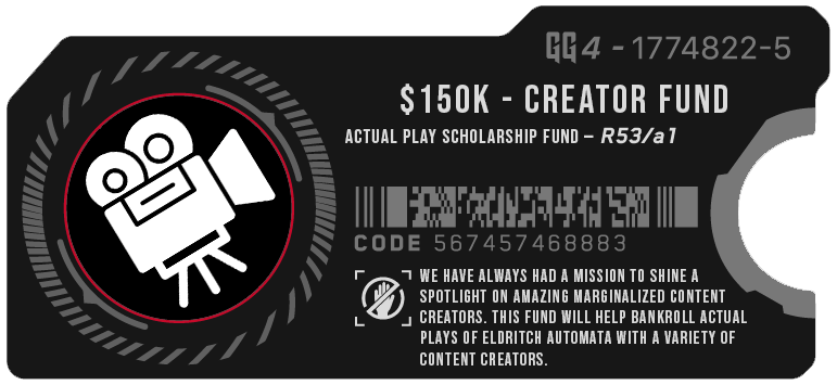 Stretch Goal #15 - Actual Play Creator Fund